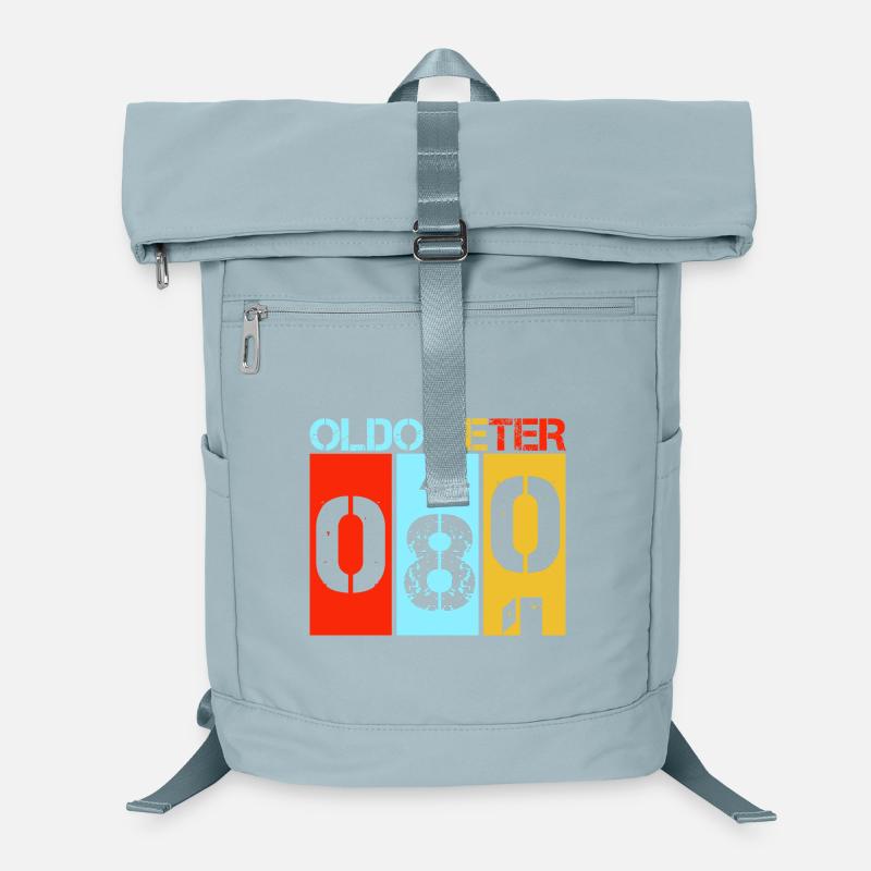 Oldometer 80 Turning 80 Retro Birthday Milestone Laptop Backpack