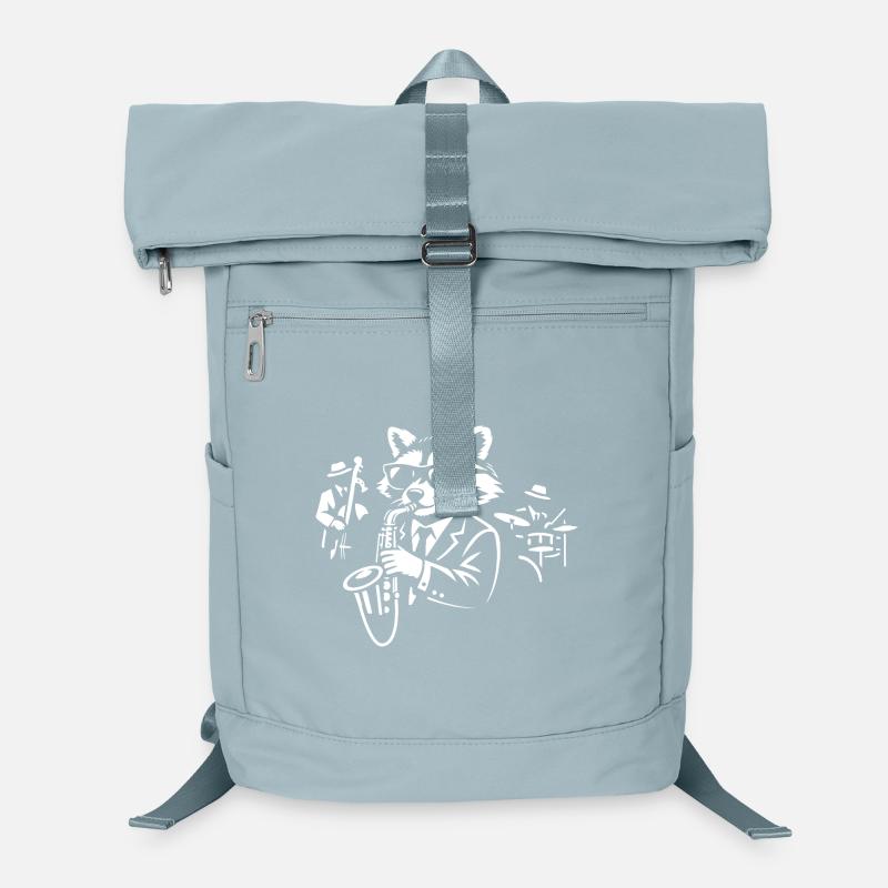 Waschbär-Saxophon-Jazz im Anzug Laptop-Rucksack 