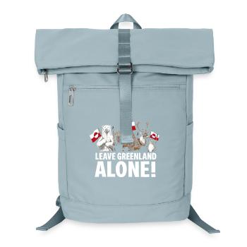 Lasst Grönland in Ruhe! - Laptop-Rucksack  - Eisblau - Vorne