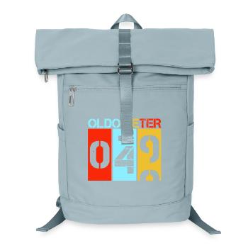 Oldometer 50th Birthday Funny Retro Odometer - Laptop Backpack - ice blue - Front