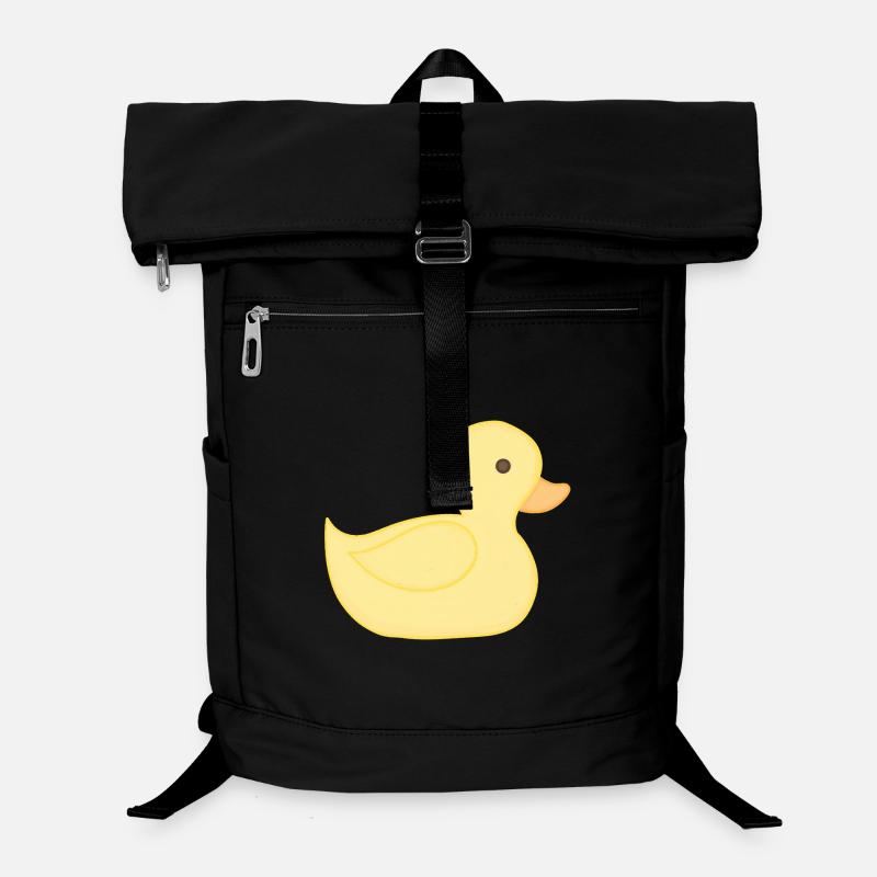 Style dessin animé de canard en caoutchouc jaune Sac à dos ordinateur