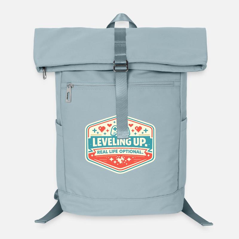 Leveling Up Gaming Abzeichen Laptop-Rucksack 