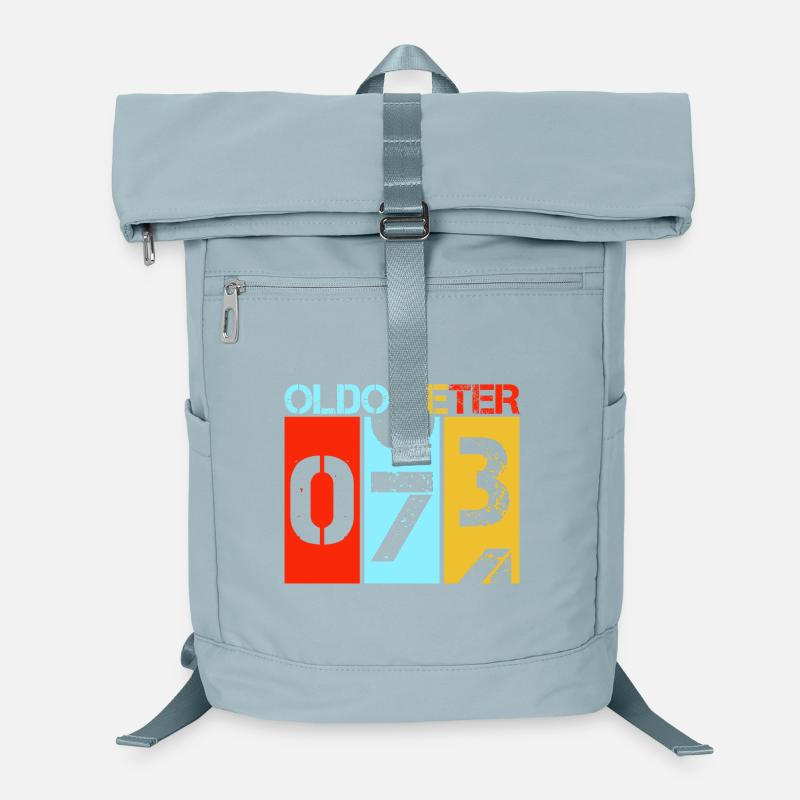 Oldometer 73 Drôle pour le 73e anniversaire Rétro Design Sac à dos ordinateur