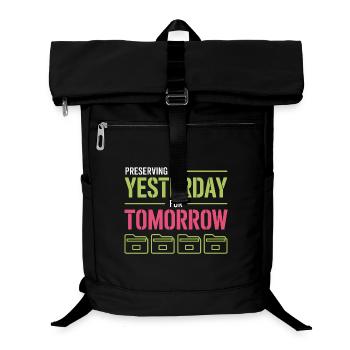Gestern für morgen bewahren - Laptop-Rucksack  - Schwarz - Vorne