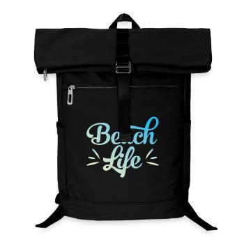 Beach Life only - Laptop-Rucksack  - Schwarz - Vorne