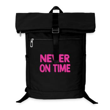 Never on time - Laptop Backpack - black - Front