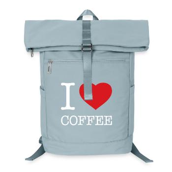 I LOVE COFFEE - Laptop Backpack - ice blue - Front