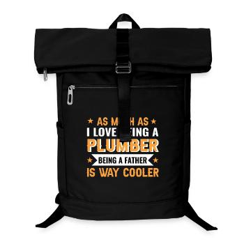 Humorous Dad Plumber Design - Laptop Backpack - black - Front