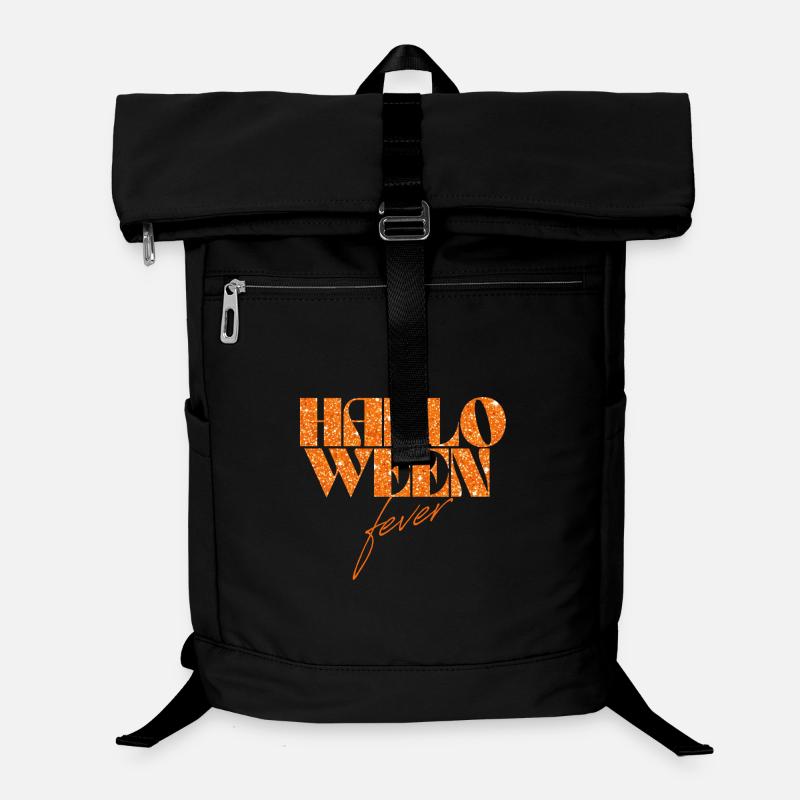 Halloween Fieber Glitzer Typografie Laptop-Rucksack 