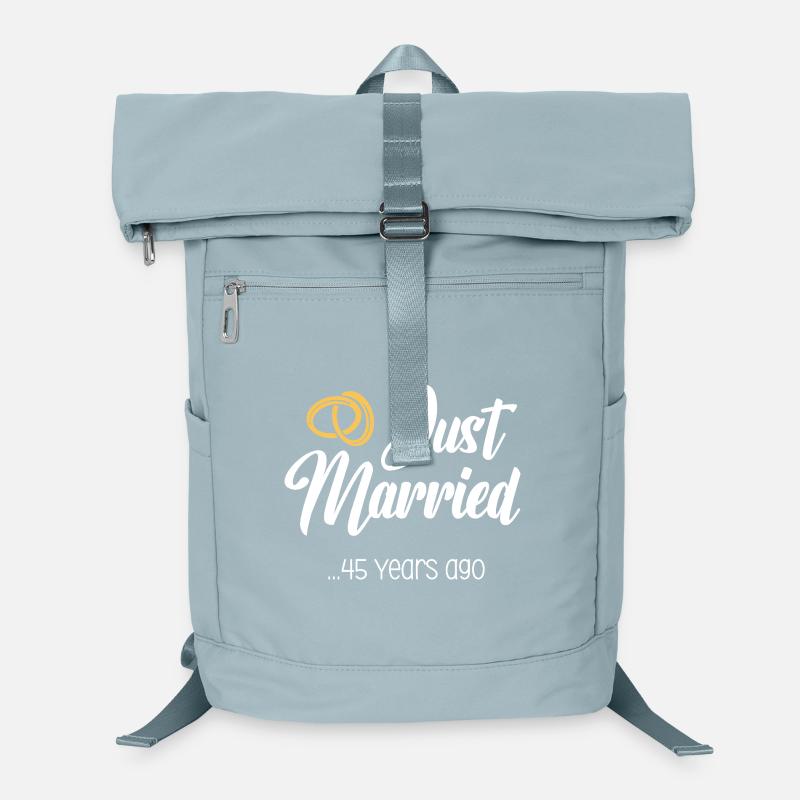 Just Married 45 Jahre Ehe Verheiratet Jubiläum Laptop-Rucksack 
