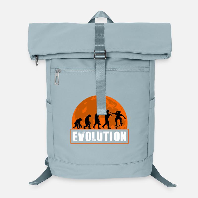 Evolution of Skateboarding Retro Sunset Skater Laptop Backpack