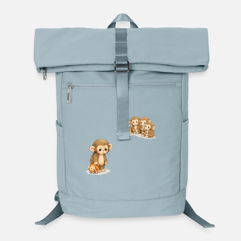 Baby Monkey Punch - Viral Sad Monkey Laptop Backpack