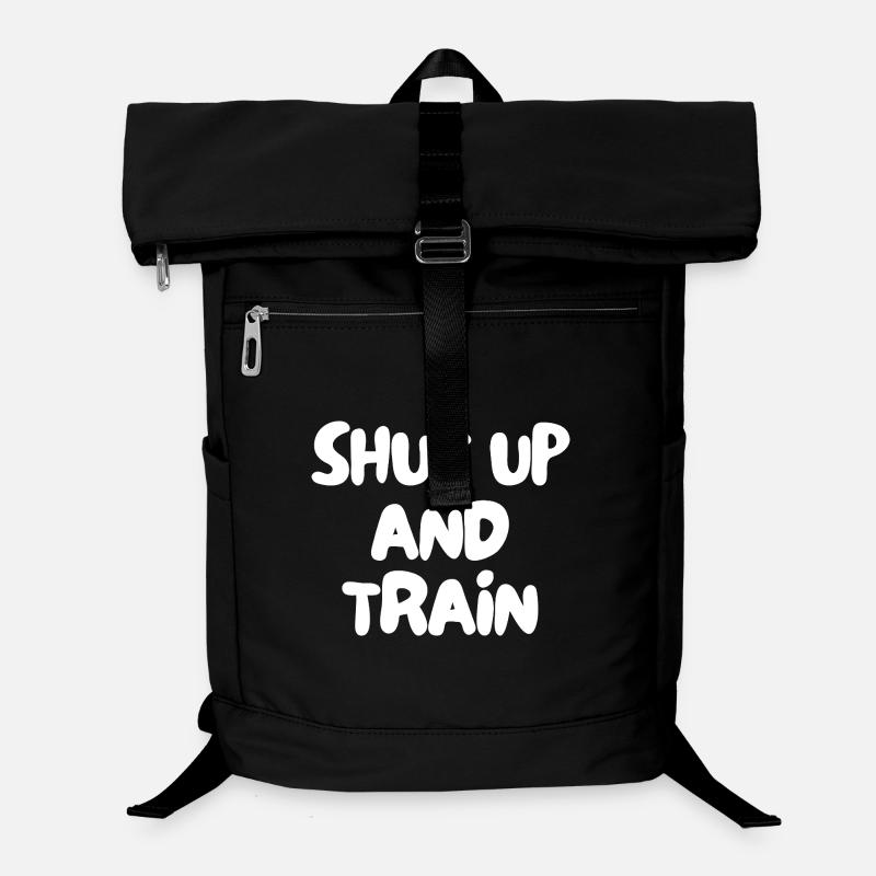 shut up and train - Laptop Backpack - black