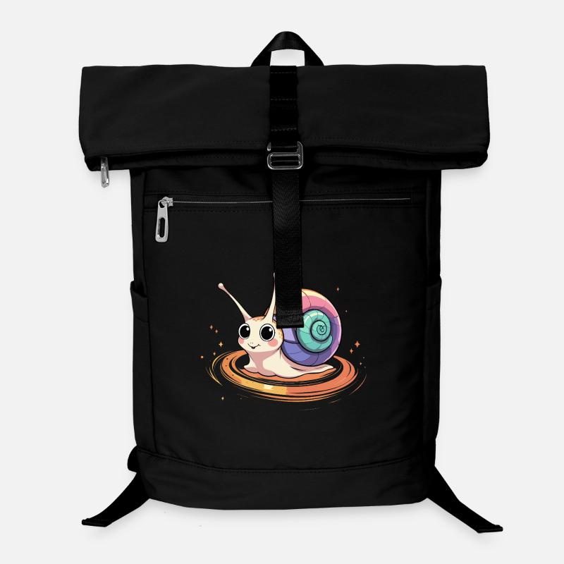 Escargot arc-en-ciel dans le sort Tourbillon Sac à dos ordinateur