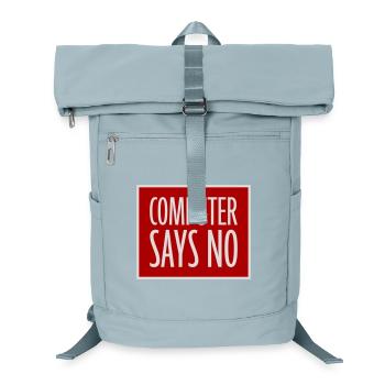 Computer Says No Funny Programmer Nerd Technique - Laptop Backpack - ice blue - Front