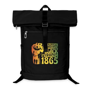 Black Freedom T-Shirt - Laptop Backpack - black - Front