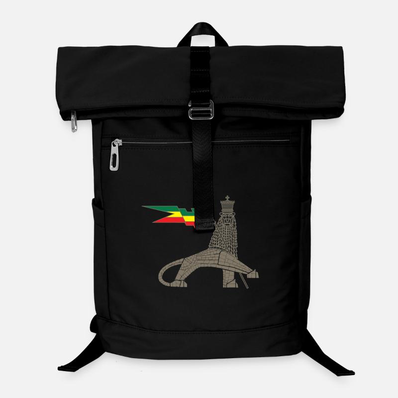Lion royal avec barre de drapeau d’éther Sac à dos ordinateur