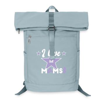 Hot Moms - I Love - Laptop-Rucksack  - Eisblau - Vorne