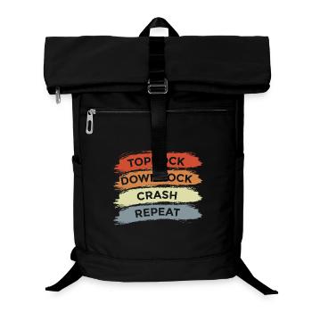 Toprock Downrock Crash Repeat - Laptop-Rucksack  - Schwarz - Vorne