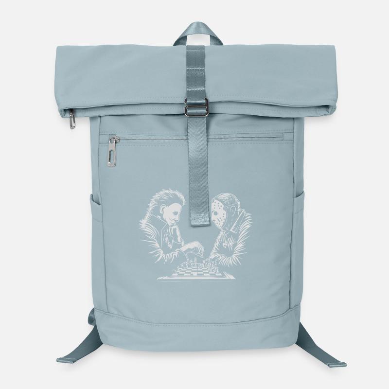 Eerie Chess Match Illustration Laptop Backpack