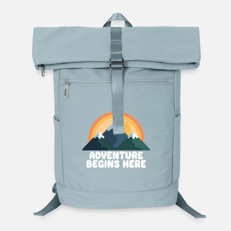 Adventure Mountain Peak Sunset Laptop Backpack