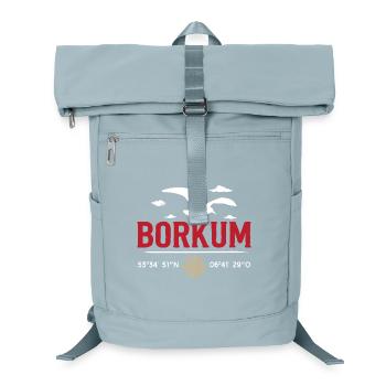North Sea Holiday BORKUM ISLAND Borkumer Funny - Laptop Backpack - ice blue - Front