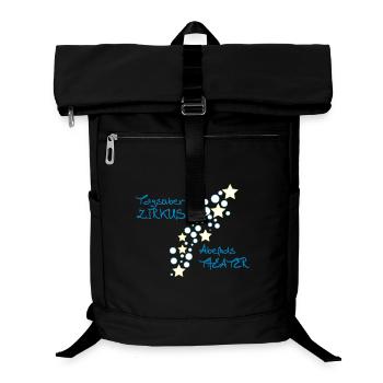 Circus during the day – theatre in the evening - Laptop Backpack - black - Front