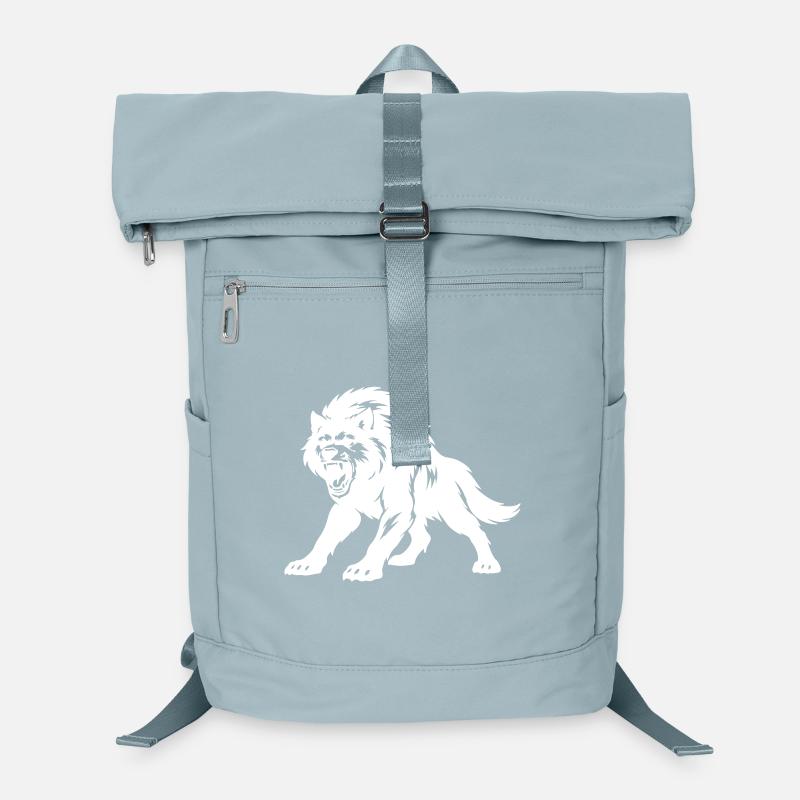 Silhouette de loup Sac à dos ordinateur