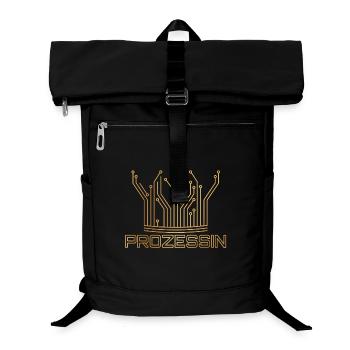 Prozessin - Prozessor trifft Prinzessin  - Laptop-Rucksack  - Schwarz - Vorne
