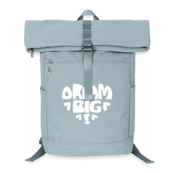 Dream Big! weiss - Laptop-Rucksack  - Eisblau - Vorne