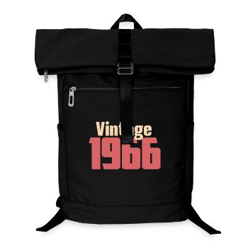 Art Déco 60 Jahre Sixties Retro Geschenk 1966 - Laptop-Rucksack  - Schwarz - Vorne