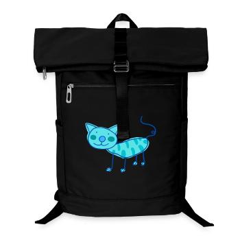Doux chat de chat d’enfants en couleur - Sac à dos ordinateur - noir - Devant