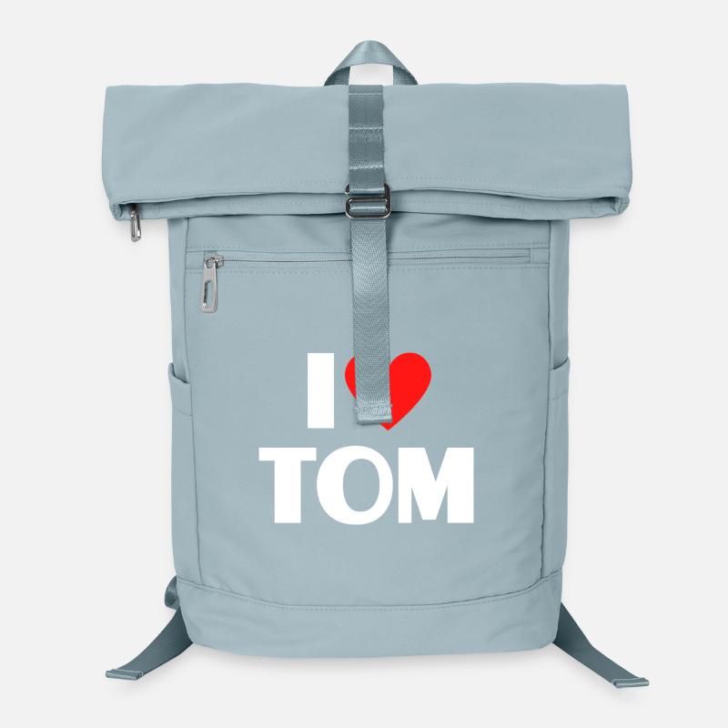 J'aime Tom Red Heart, fan du nom romantique Sac à dos ordinateur