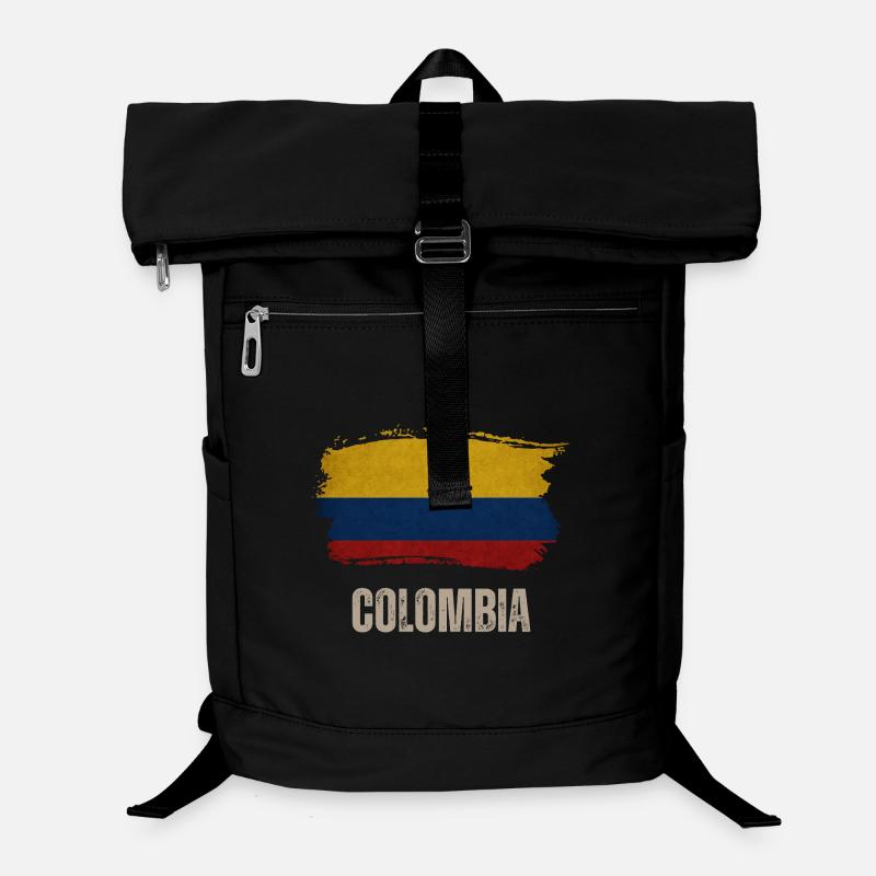 Vintage Colombie, drapeau de la Colombie Sac à dos ordinateur