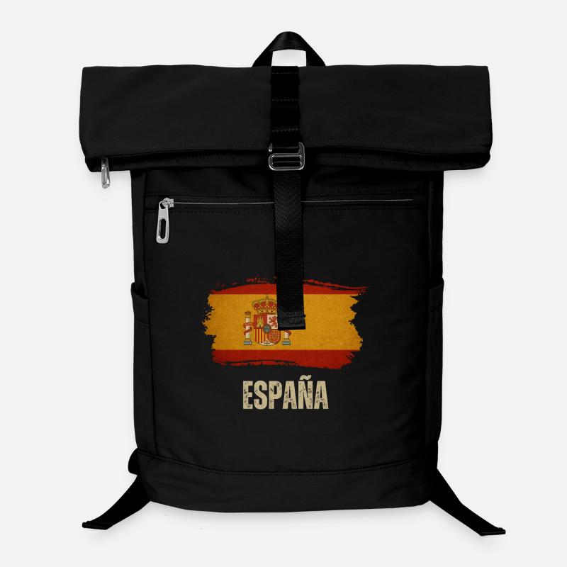 Grunge-Flagge von Spanien, spanischer Stolz Laptop-Rucksack 