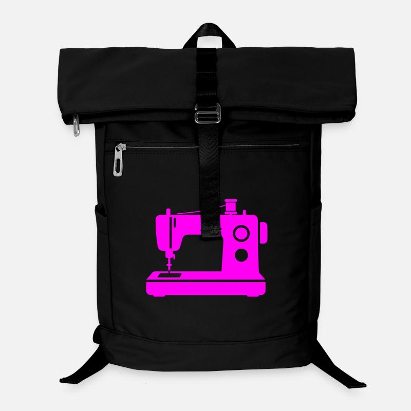 Pink Sewing Machine Laptop Backpack