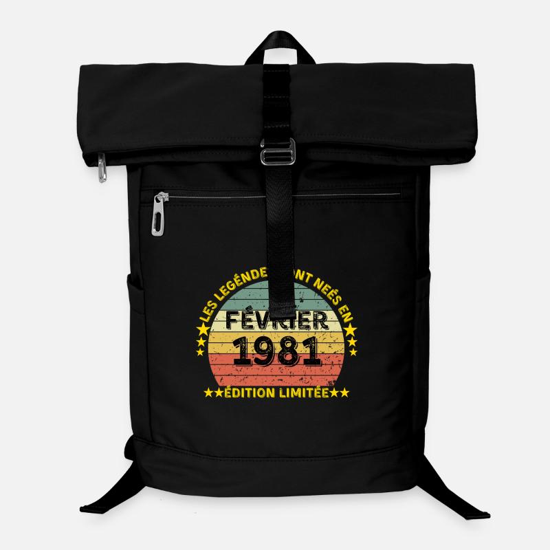 Legends Born February 1981 limitierte Auflage Laptop-Rucksack 