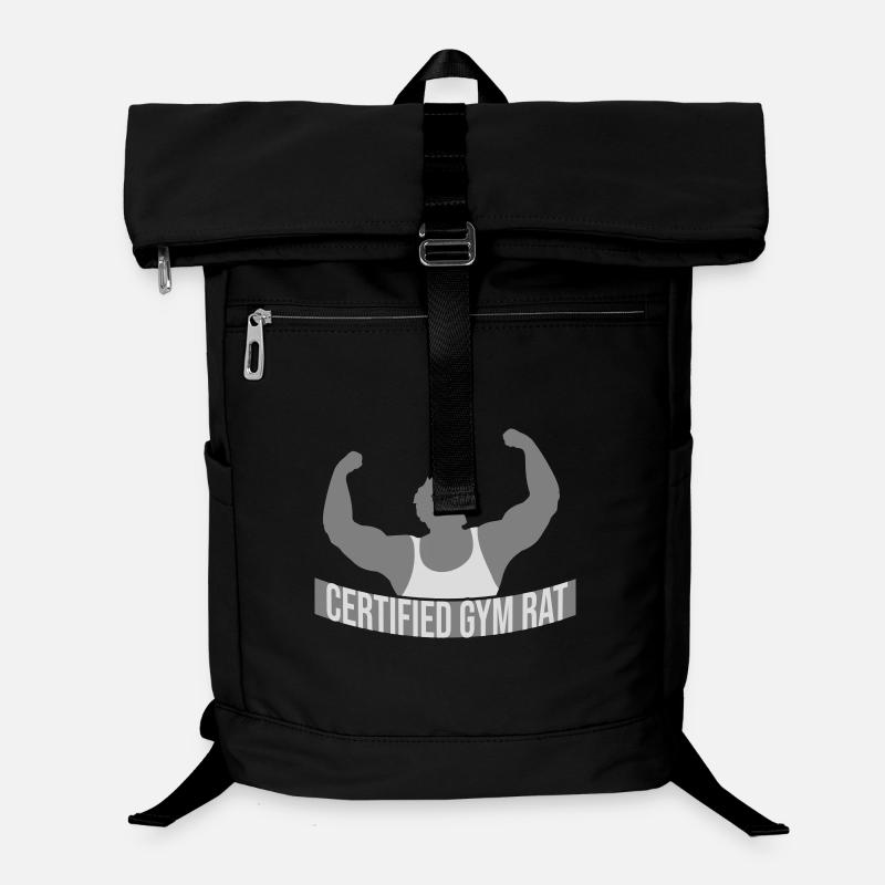 Certified Gym Rat Funny Fitness Training Saying Laptop Backpack