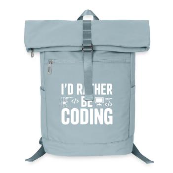 I'd Rather Be Coding - Laptop Backpack - ice blue - Front