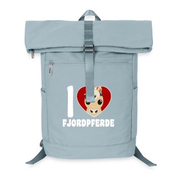 J’adore les chevaux de fjord - Sac à dos ordinateur - bleu glacier - Devant