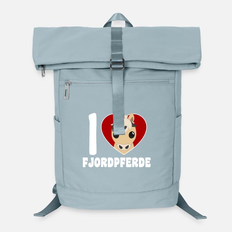 J’adore les chevaux de fjord Sac à dos ordinateur