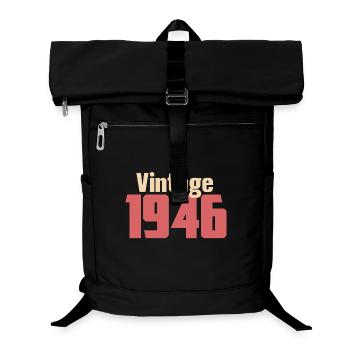 Art Deco 80 Years Octogenarian Gift Retro 1946 - Laptop Backpack - black - Front