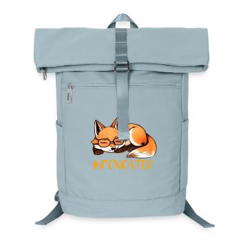 sleeping fox - Laptop Backpack - ice blue - Front