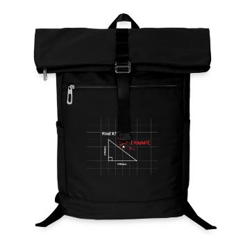 Finde X Mathe-Puzzle - Laptop-Rucksack  - Schwarz - Vorne