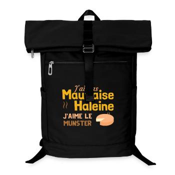 Ich habe keinen Mundgeruch, ich mag Munster - Laptop-Rucksack  - Schwarz - Vorne