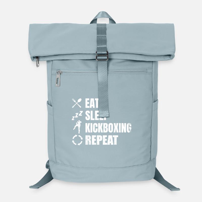Eating, sleeping, kickboxing, repeating Laptop Backpack