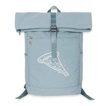 Pizza Slice Line Drawing - Laptop Backpack - ice blue - Front