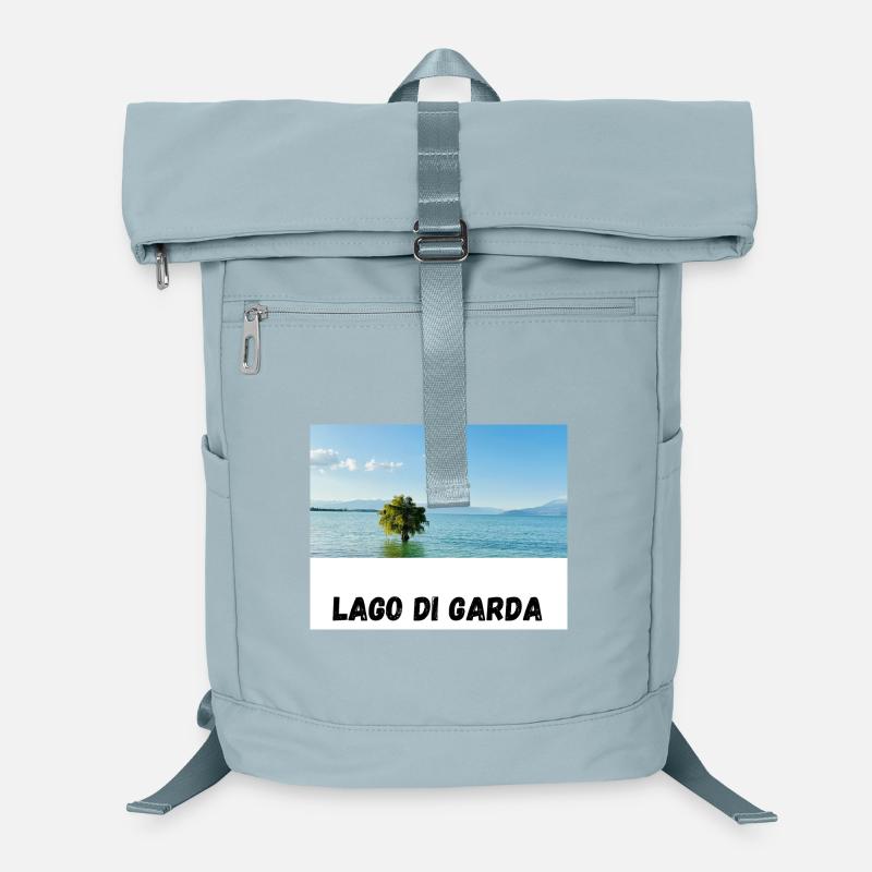 Lago di Garda design avec arbre dans l’eau Sac à dos ordinateur