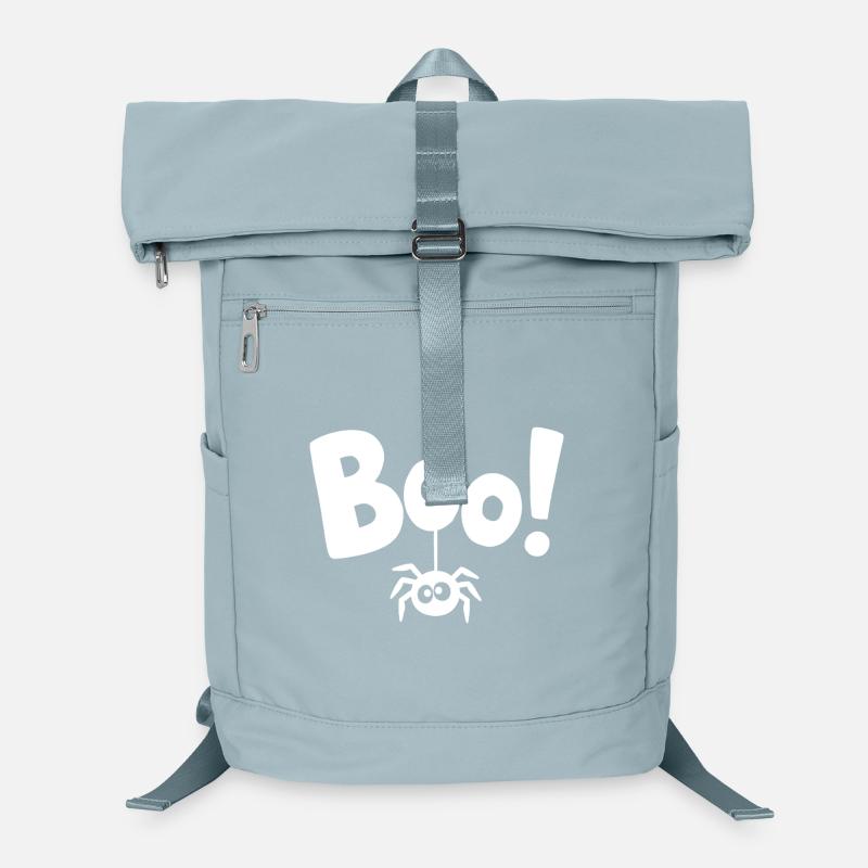 BOO! Lustiges Spinnen-Statement Spruch Laptop-Rucksack 