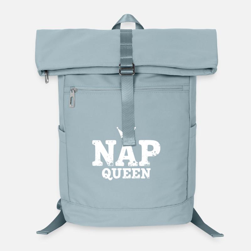 Nap Queen Spruch für Langschläfer Laptop-Rucksack 